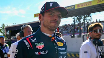 MONZA, ITALY - SEPTEMBER 06: Pole position qualifier Max Verstappen of the Netherlands and Oracle
